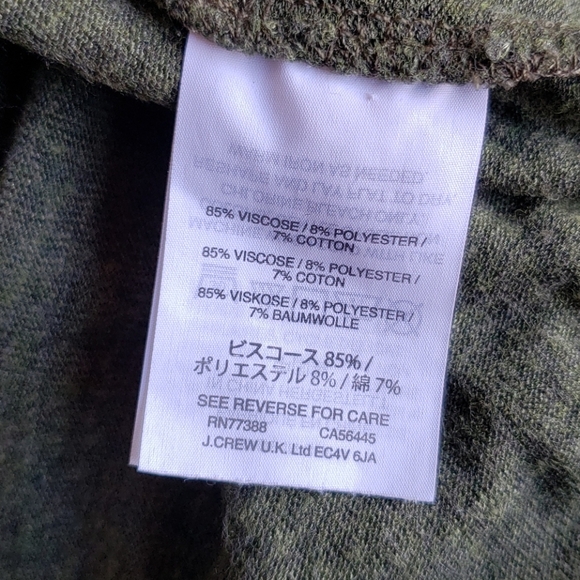 MADEWELL Green V-Neck Jersey Tank Dress sz XS - Picture 7 of 10